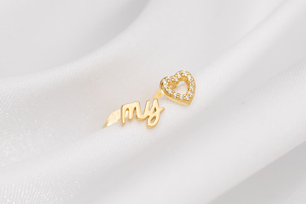 MY HEART earrings gold 18k