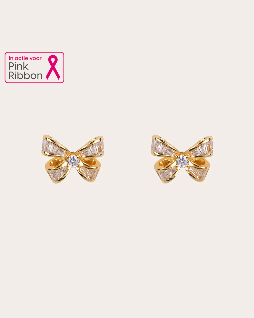 De Bow studs - gold plated