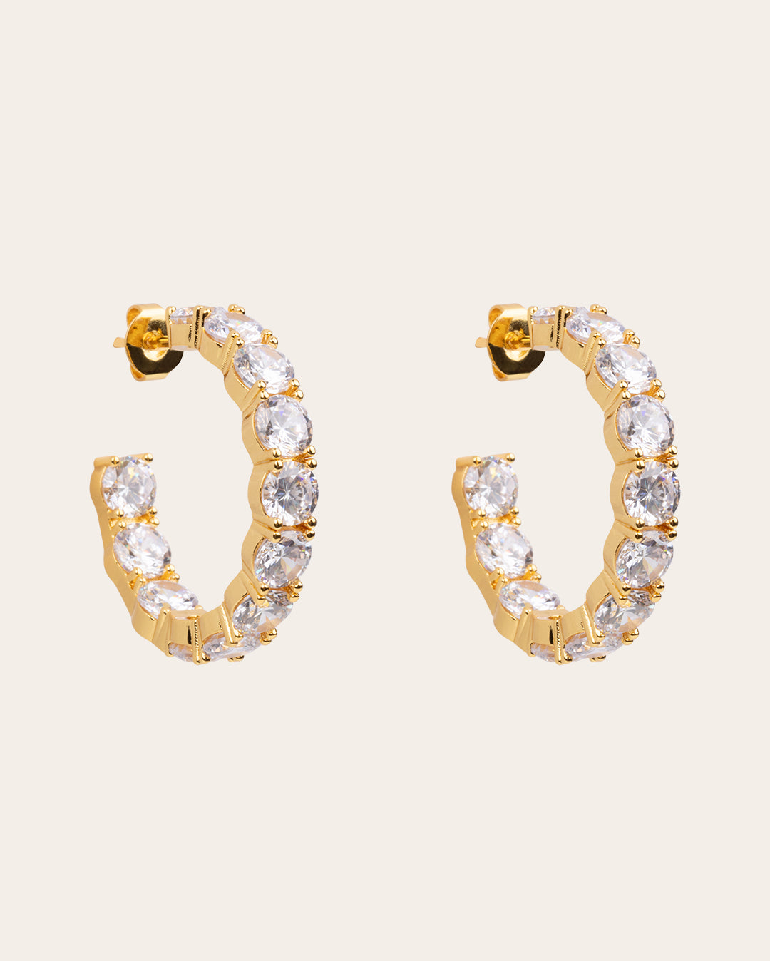 The Camila hoops - gold plated